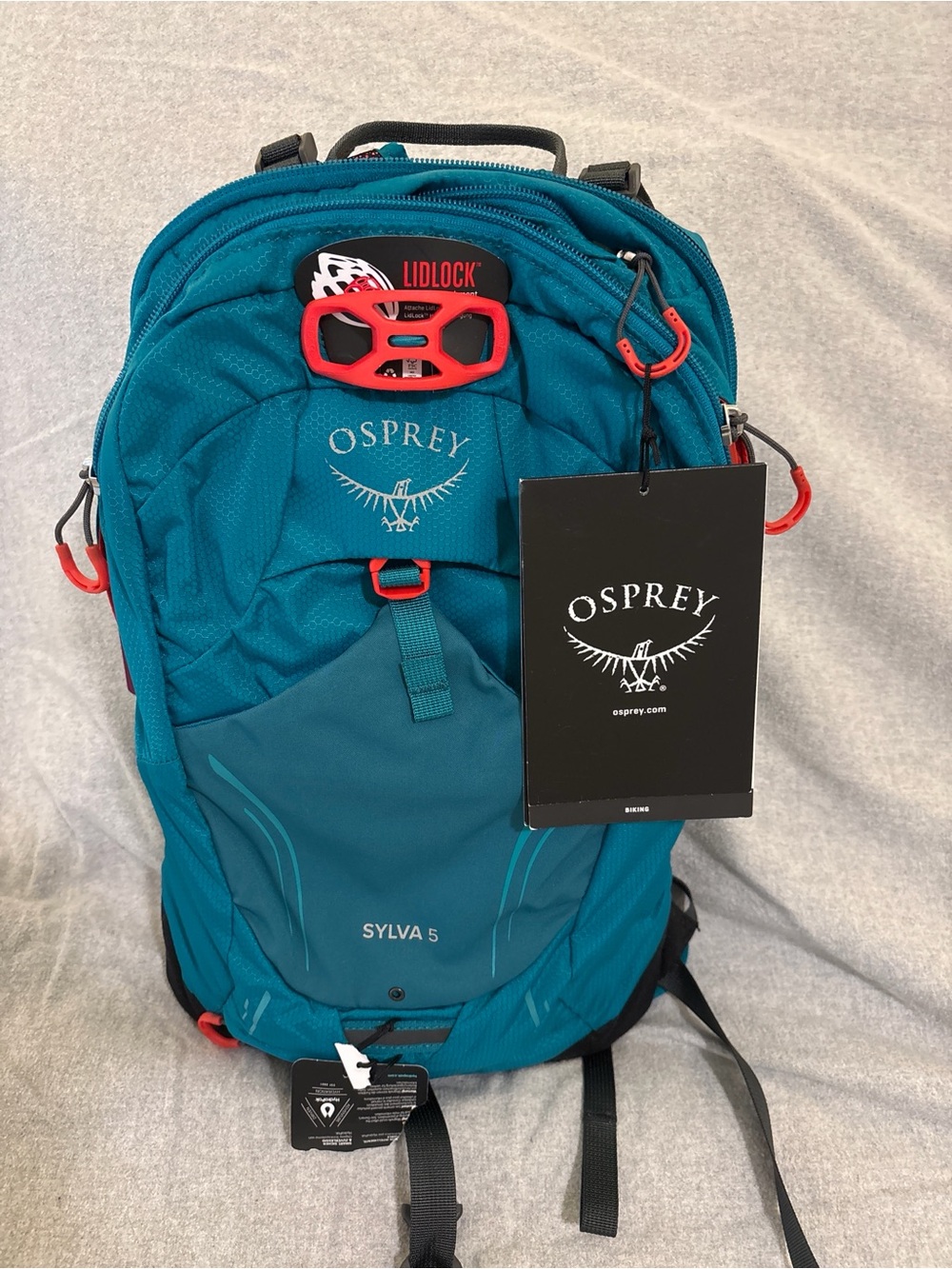 NWT Osprey Sylva 5 Women's Teal Bike Daypack